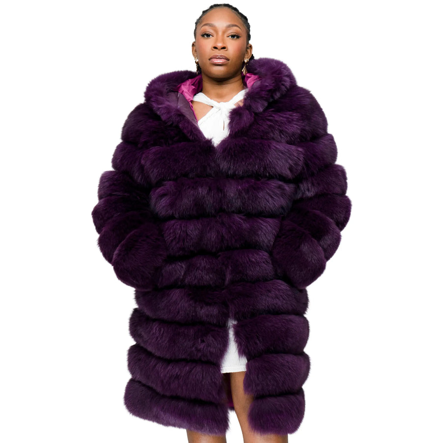 3/4 Fox Fur with Hood
