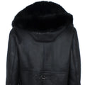 Men Maxim Shearling with Fox Collar and Hood