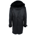 Men Maxim Shearling with Fox Collar and Hood