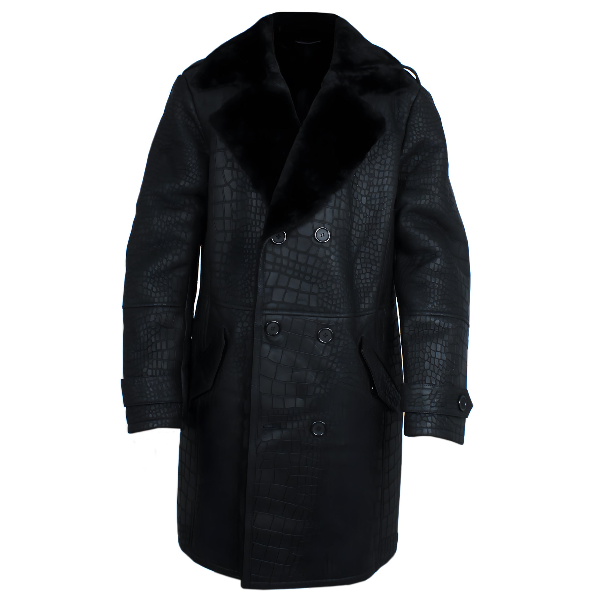 Crocodile Print Shearling – Daniel's Leather