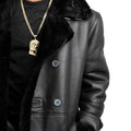 3/4 Men Double Breasted Shearling