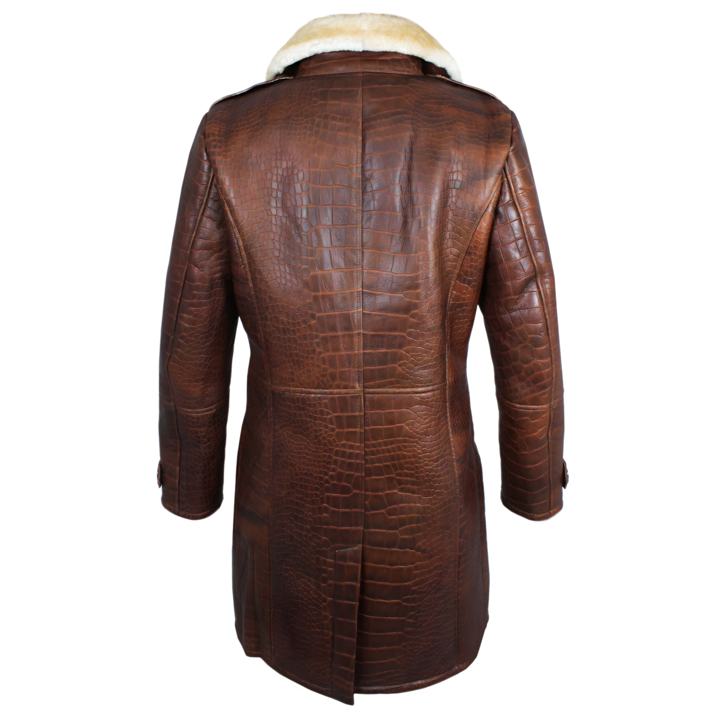 Crocodile Print Shearling – Daniel's Leather