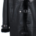 Men Maxim Shearling with Fox Collar and Hood