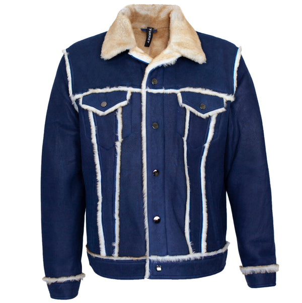 Piped Trucker Shearling