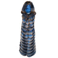 4 in 1 Fox Fur Coat With Removable Hood, Sleeves and Body