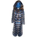 4 in 1 Fox Fur Coat With Removable Hood, Sleeves and Body