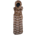 2 in 1 Style Fox Fur Vest Full Length