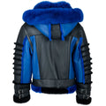 Dual Tone Trucker Shearling with Fox Hood