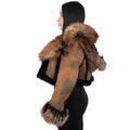 Cropped Shearling with Fox Trims