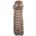 2 in 1 Style Fox Fur Vest Full Length