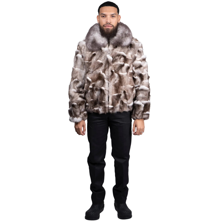 Fox Bomber with Full Collar
