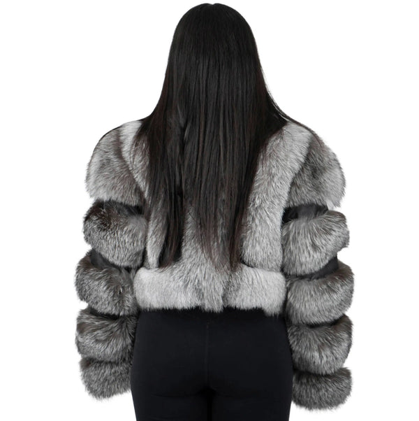 Fox Leather Crop Bolero
