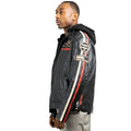 Hooded Racer Leather Jacket