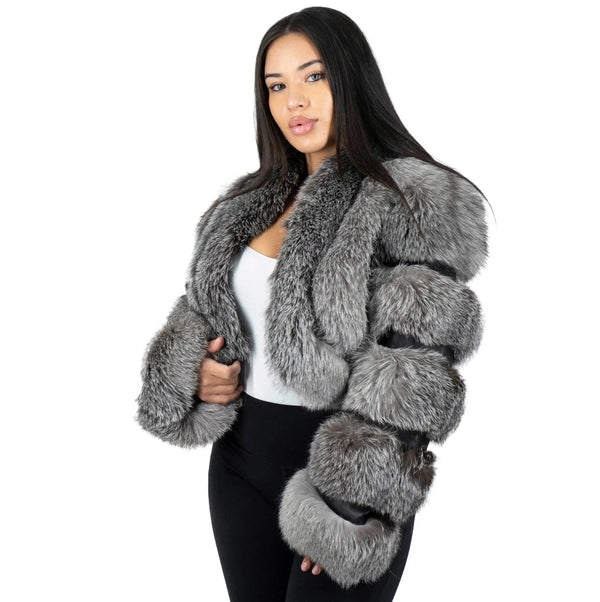 Fox Leather Crop Bolero