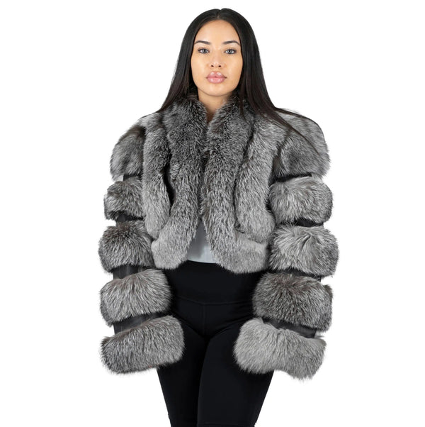 Fox Leather Crop Bolero