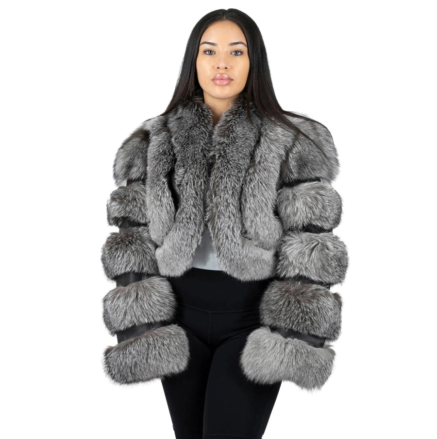 Fox Leather Crop Bolero