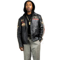 Hooded Racer Leather Jacket