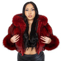 Simon Fox and Leather Cropped Jacket