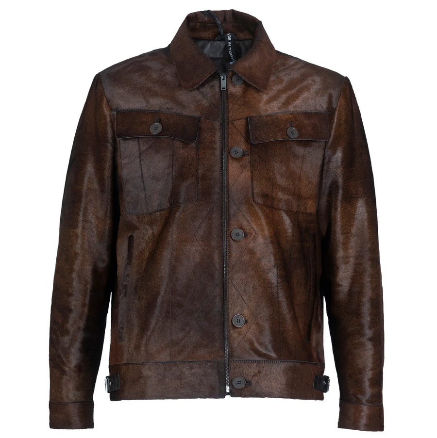 Pony Skin Trucker Jacket