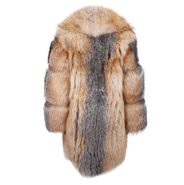 3/4 Full Fox Fur with Shawl Collar