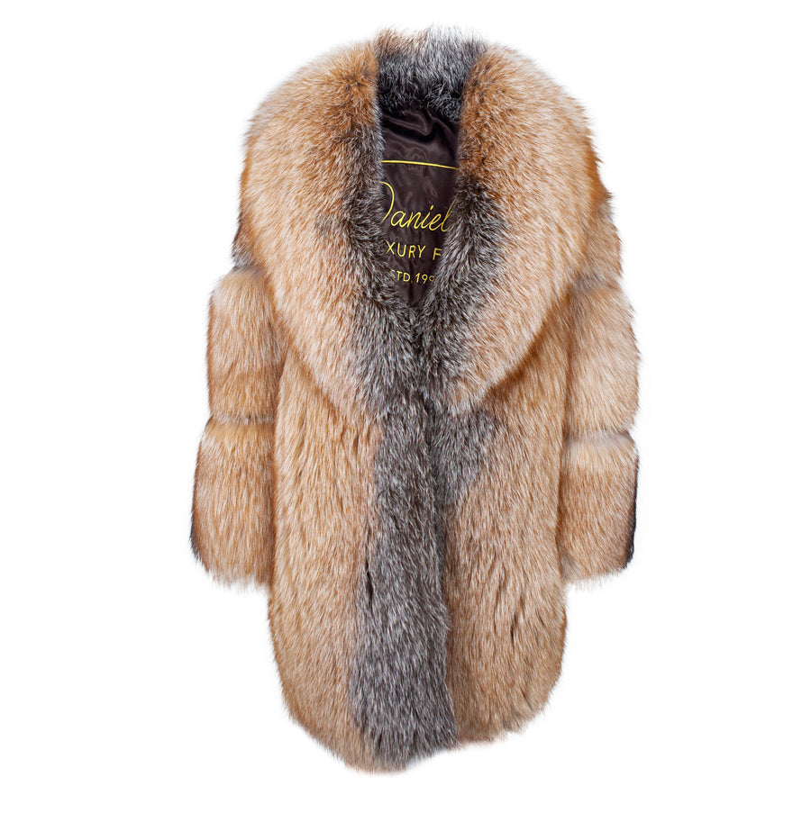 3/4 Full Fox Fur with Shawl Collar