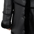 Women Full-Length Shearling with Fox Trim Hood