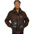 Aviator Style Shearling Jacket