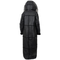Women Full-Length Shearling with Fox Trim Hood