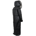Women Full-Length Shearling with Fox Trim Hood