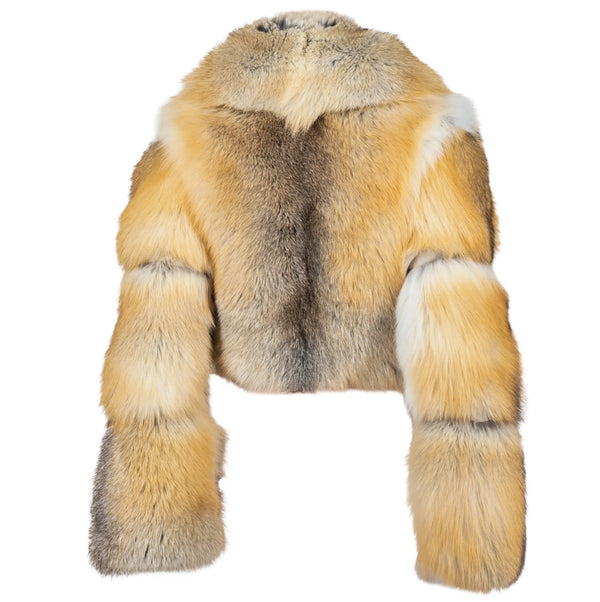 Full Skin Cropped Fox Bolero with Full Collar