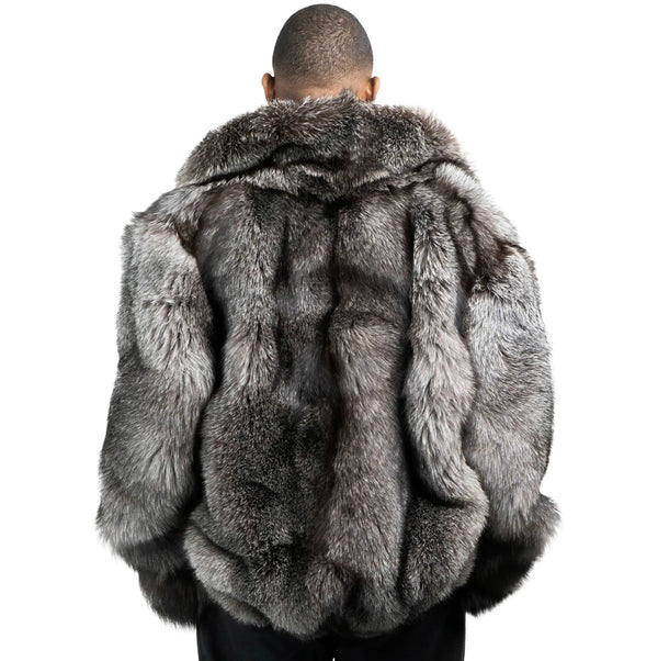 Men Full Skin Fox Fur Bomber