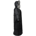 Women Full-Length Shearling with Fox Trim Hood