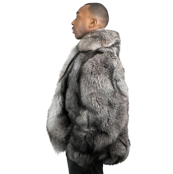 Men Full Skin Fox Fur Bomber