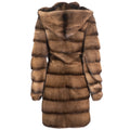 Full Length Mink Hooded Coat