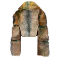 Full Skin Cropped Fox Bolero with Full Collar