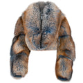 Full Skin Cropped Fox Bolero with Full Collar