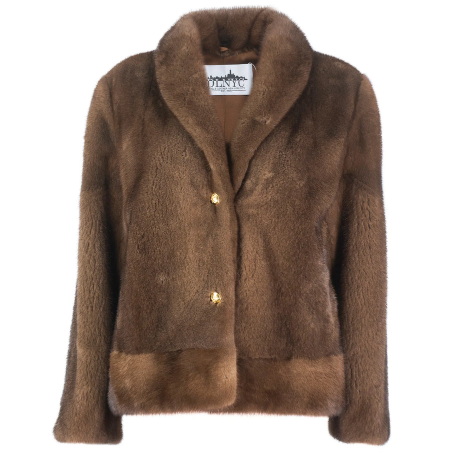 Mink Waist Button Up Jacket