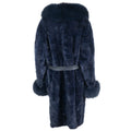 Mink Full Length Coat with Fox Fur Trim