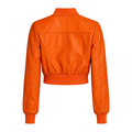 Cropped Leather Baseball