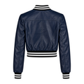 Cropped Leather Baseball
