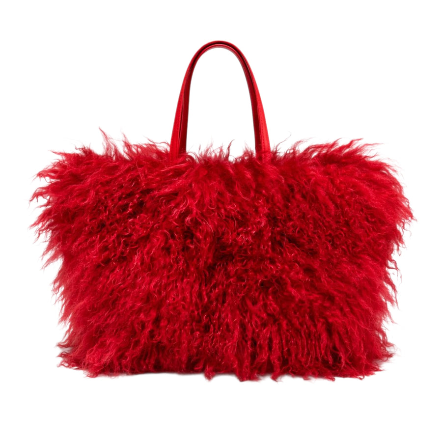Mongolian Lamb Fur Tote