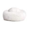 Leather Hat with Fox Trim