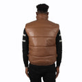 Leather Goose Bubble Vest