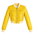 Cropped Leather Baseball