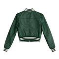 Cropped Leather Baseball