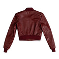 Cropped Leather Baseball