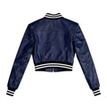 Cropped Leather Baseball