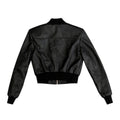 Cropped Leather Baseball