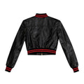 Cropped Leather Baseball