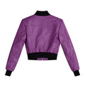 Cropped Leather Baseball